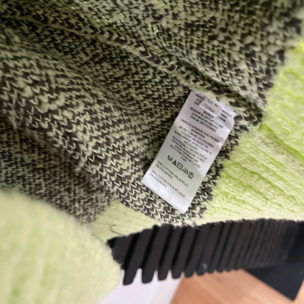 Free People In Bloom Sweater Luminary Olive Combo Sz Medium - Picture 6 of 8
